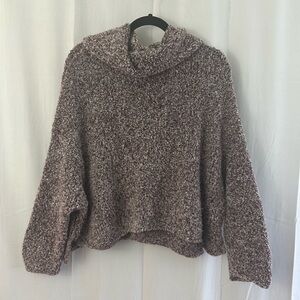 Free People Purple BFF Cowl Neck Sweater Womens Size XS